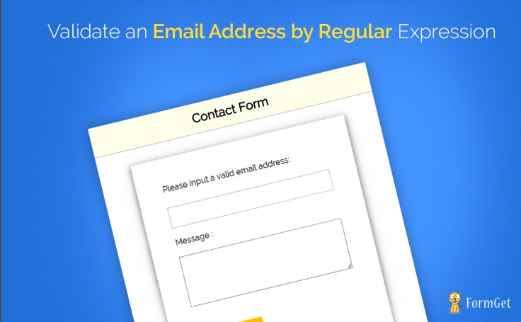 Regular Expression To Validate An Email Address Formget