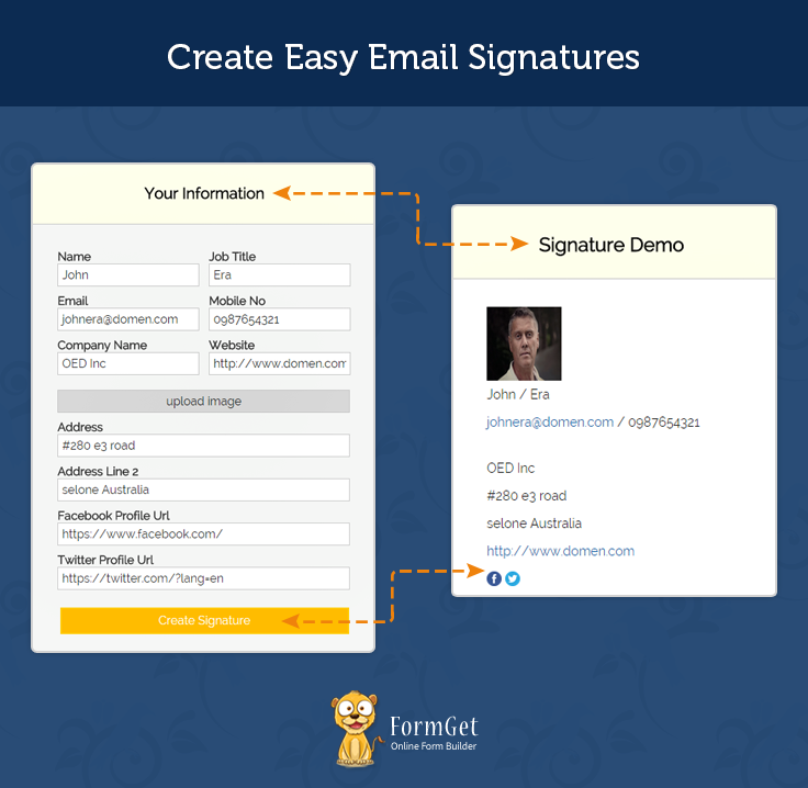 HTML Email Signature Generator |
