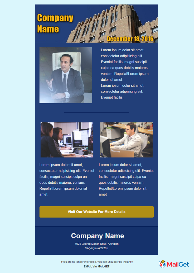 Business Email Template 3