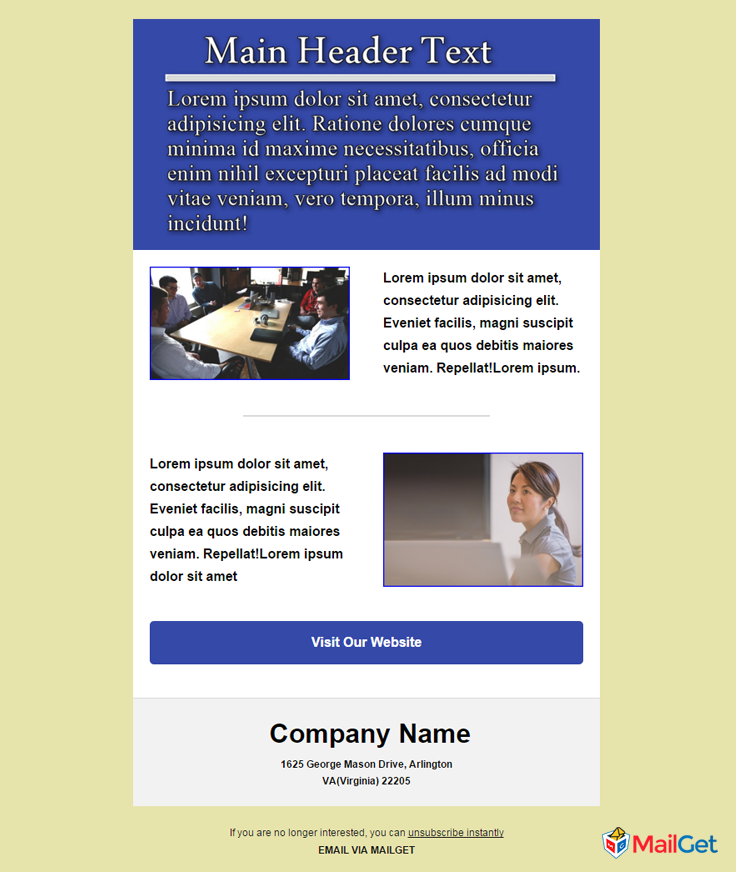 Business Email Template 4