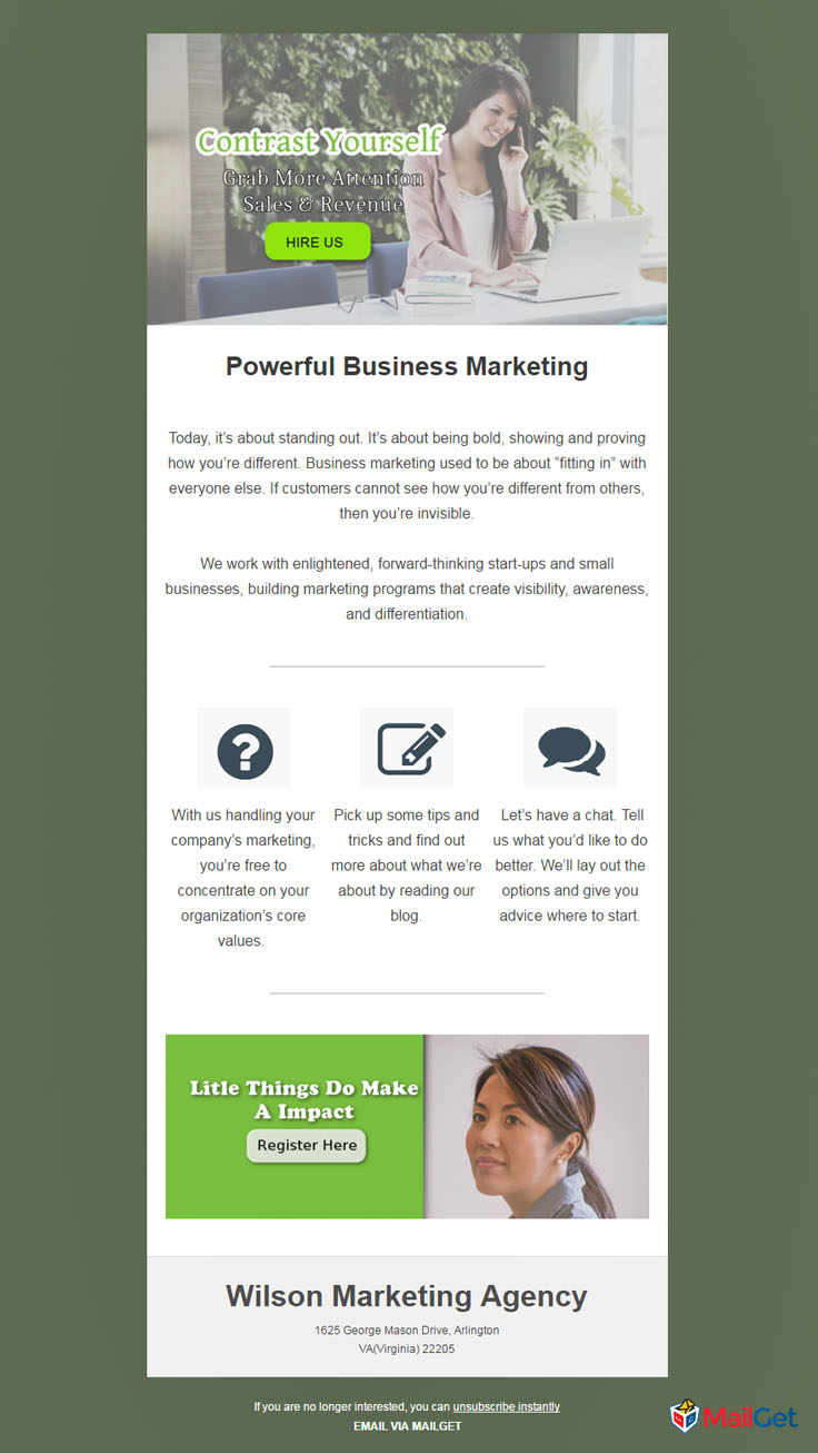 Business Email Template 10 MailGet