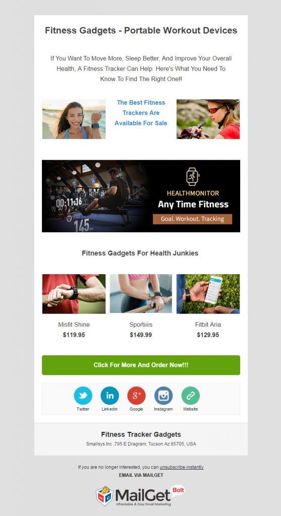 10  Best Fitness Email Templates For Gyms Trainers MailGet